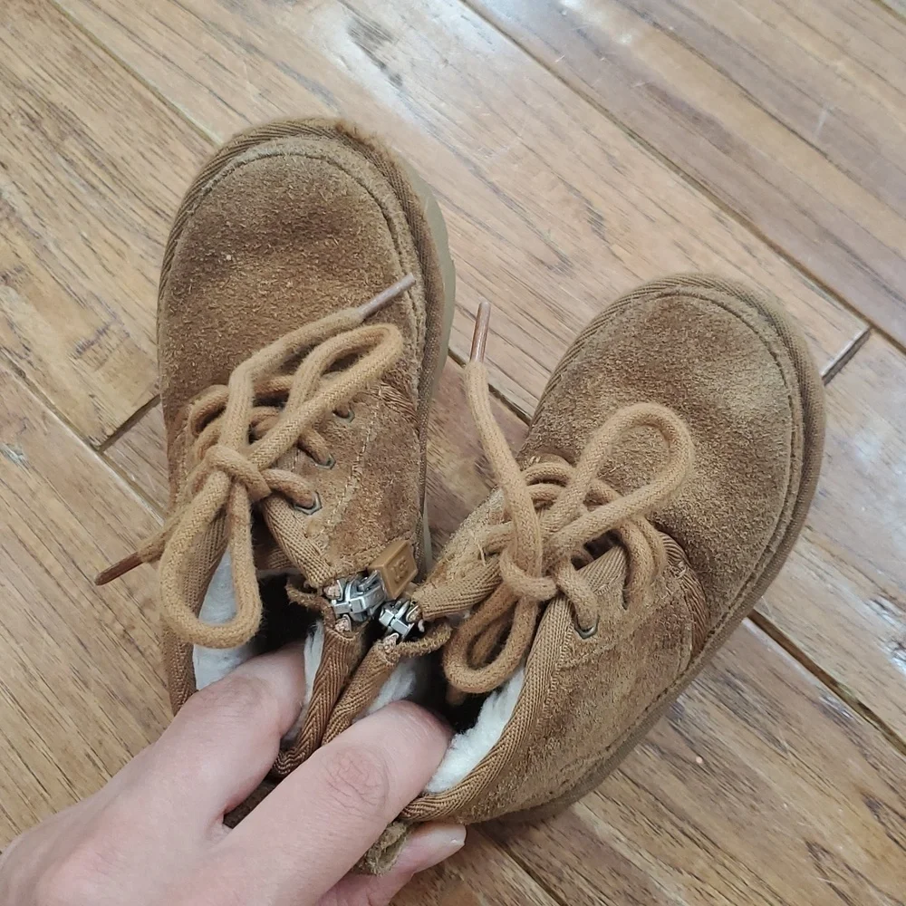 UGG Neumel Tan Zip Booties